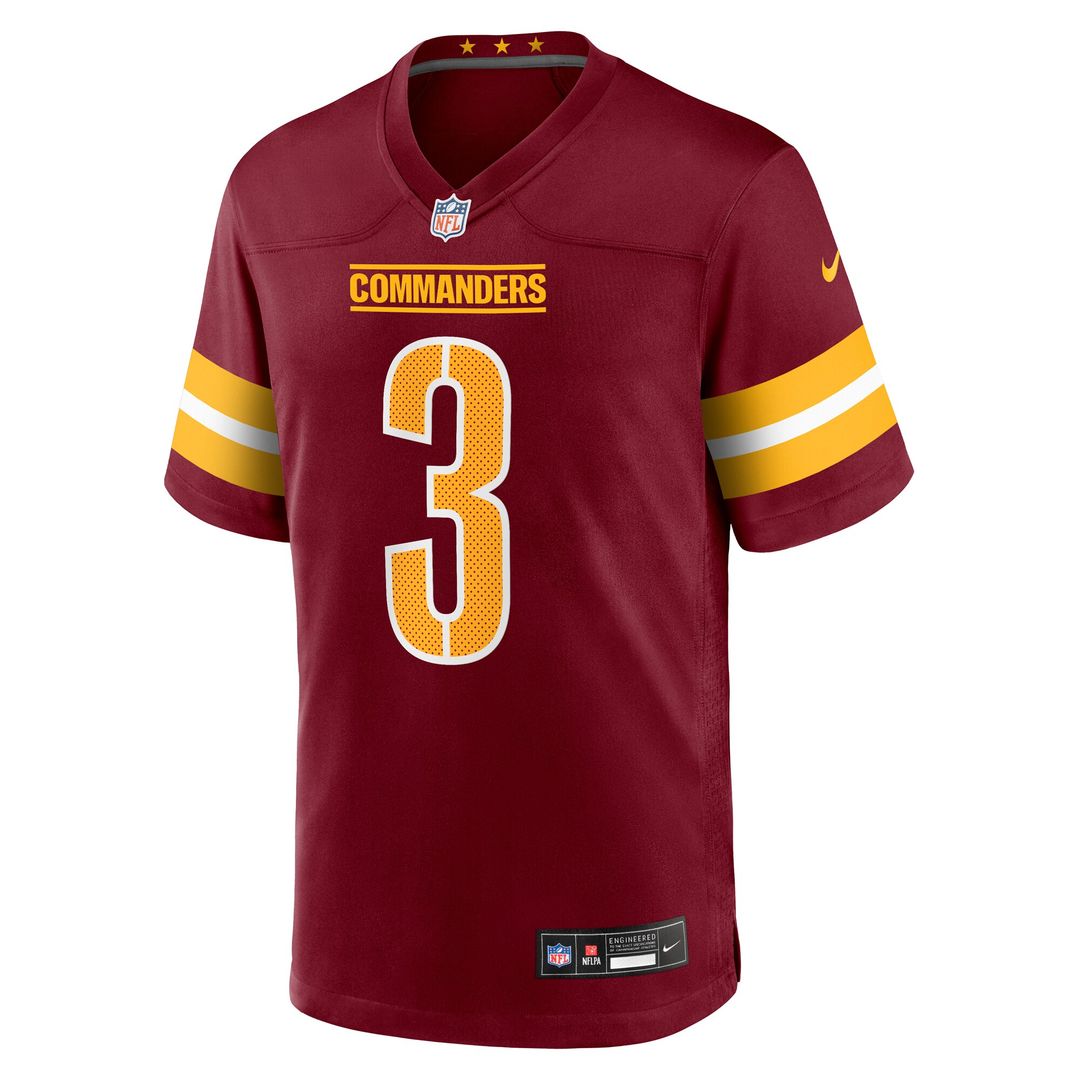 Will Harris Washington Commanders Nike Team Game Jersey -  Burgundy
