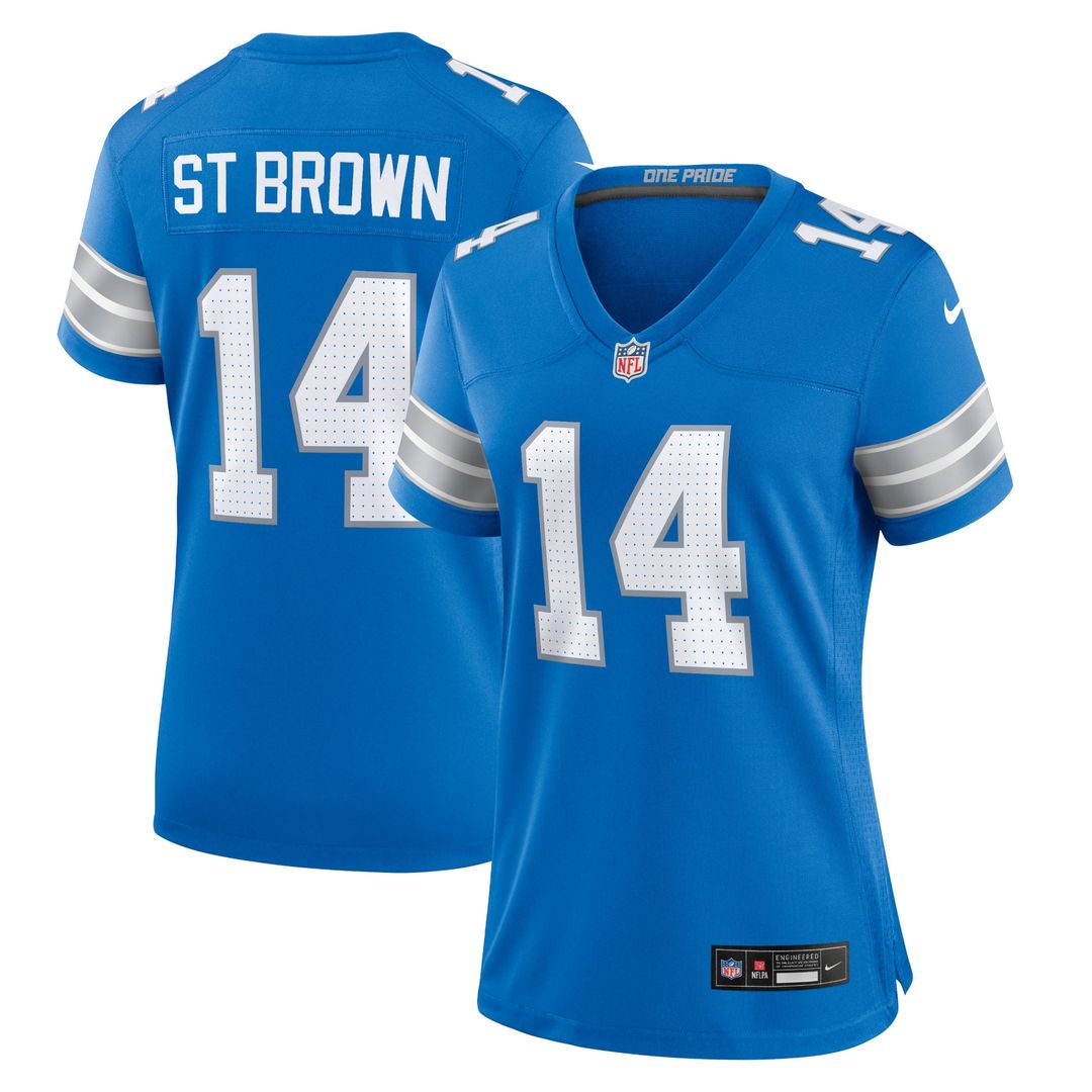 Amon-Ra St. Brown Detroit Lions Nike Women's 2nd Alternate Game Jersey - Black