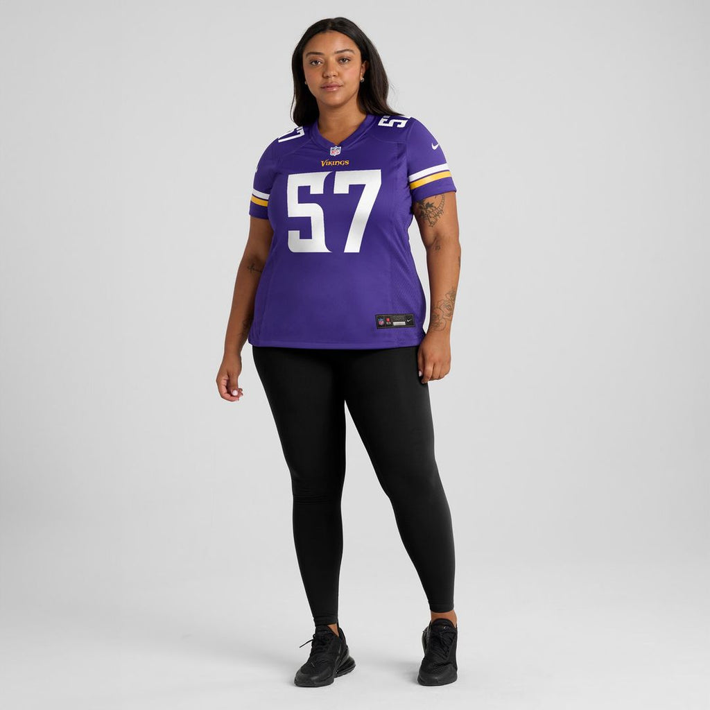 Chaz Chambliss Minnesota Vikings Nike Women's Team Game Jersey -  Purple