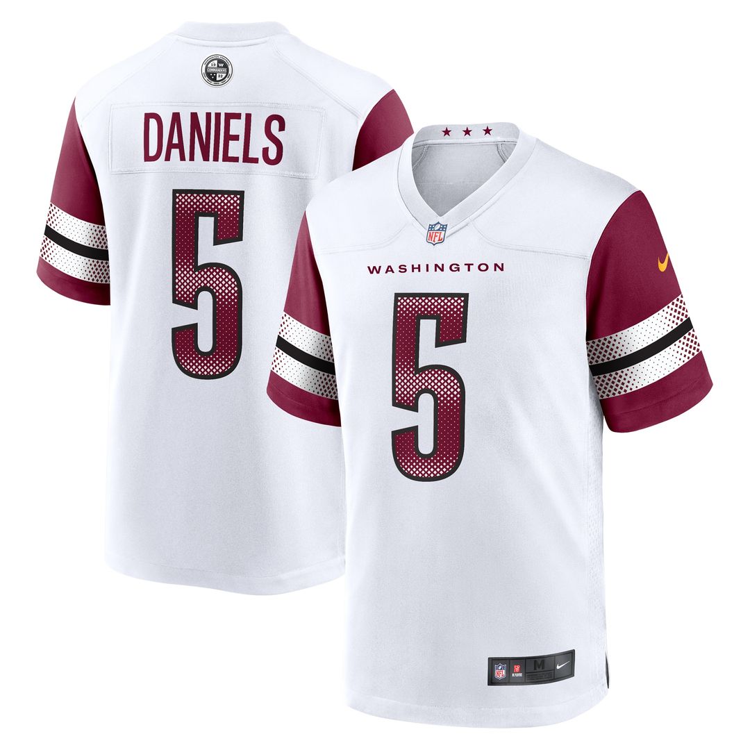 Jayden Daniels Washington Commanders Nike Alternate Game Player Jersey - Black