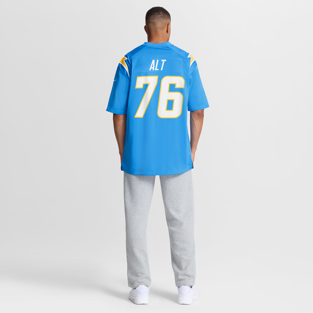 Joe Alt Los Angeles Chargers Nike Alternate Charger Power Game Player Jersey - Gold