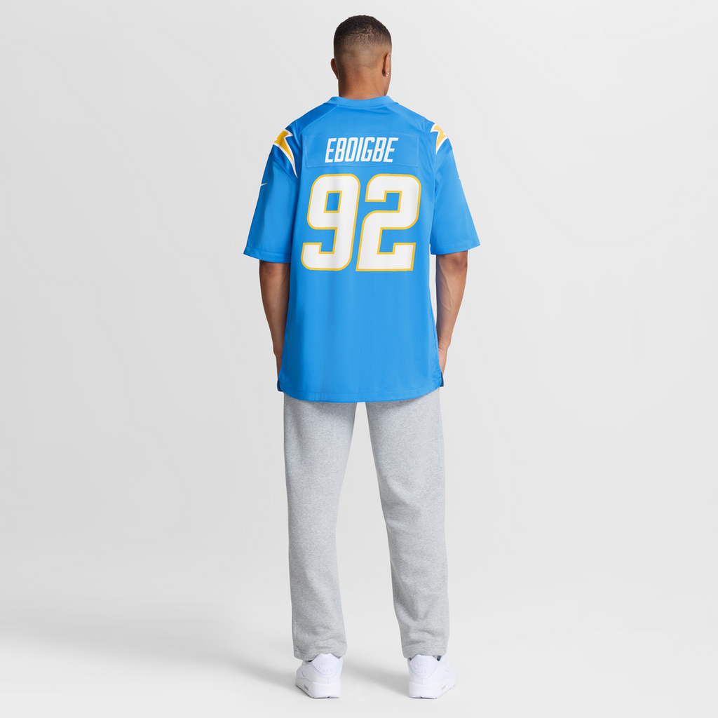 Justin Eboigbe Los Angeles Chargers Nike Team Game Jersey -  Powder Blue