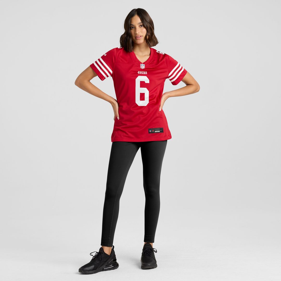 Malik Mustapha San Francisco 49ers Nike Women's Team Game Jersey -  Scarlet