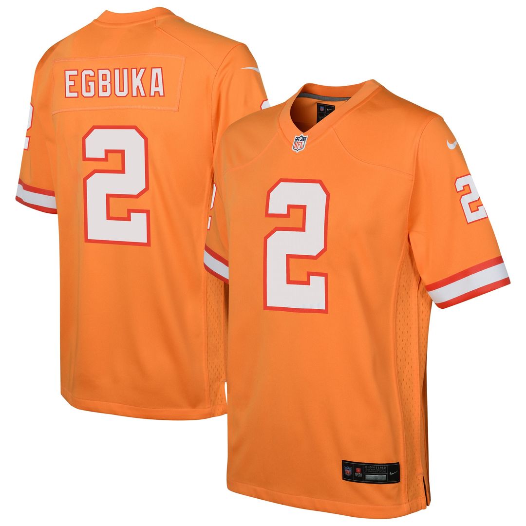 Emeka Egbuka Tampa Bay Buccaneers Nike Youth Team Game Jersey - Red