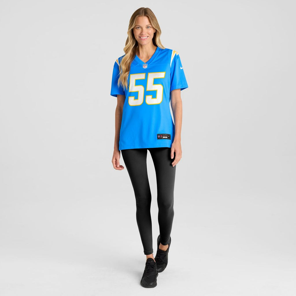 Junior Seau Los Angeles Chargers Nike Women's Game Retired Player Jersey - Powder Blue