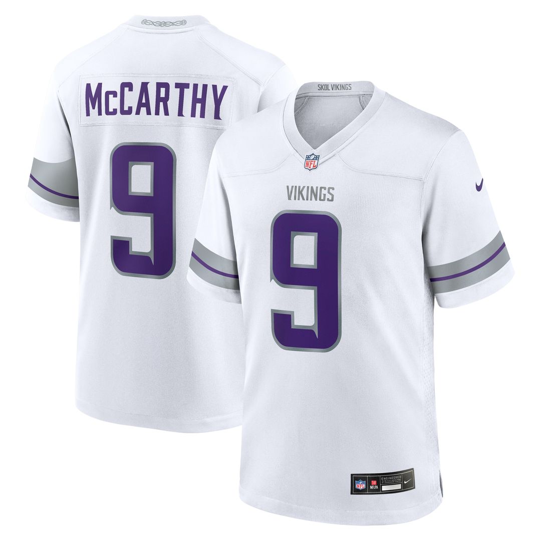 J.J. McCarthy Minnesota Vikings Nike  Player Game Jersey - Purple