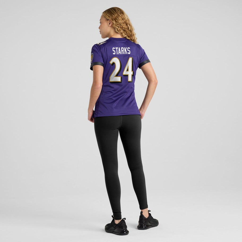 Malaki Starks Baltimore Ravens Nike Women's Team Game Jersey -  Purple